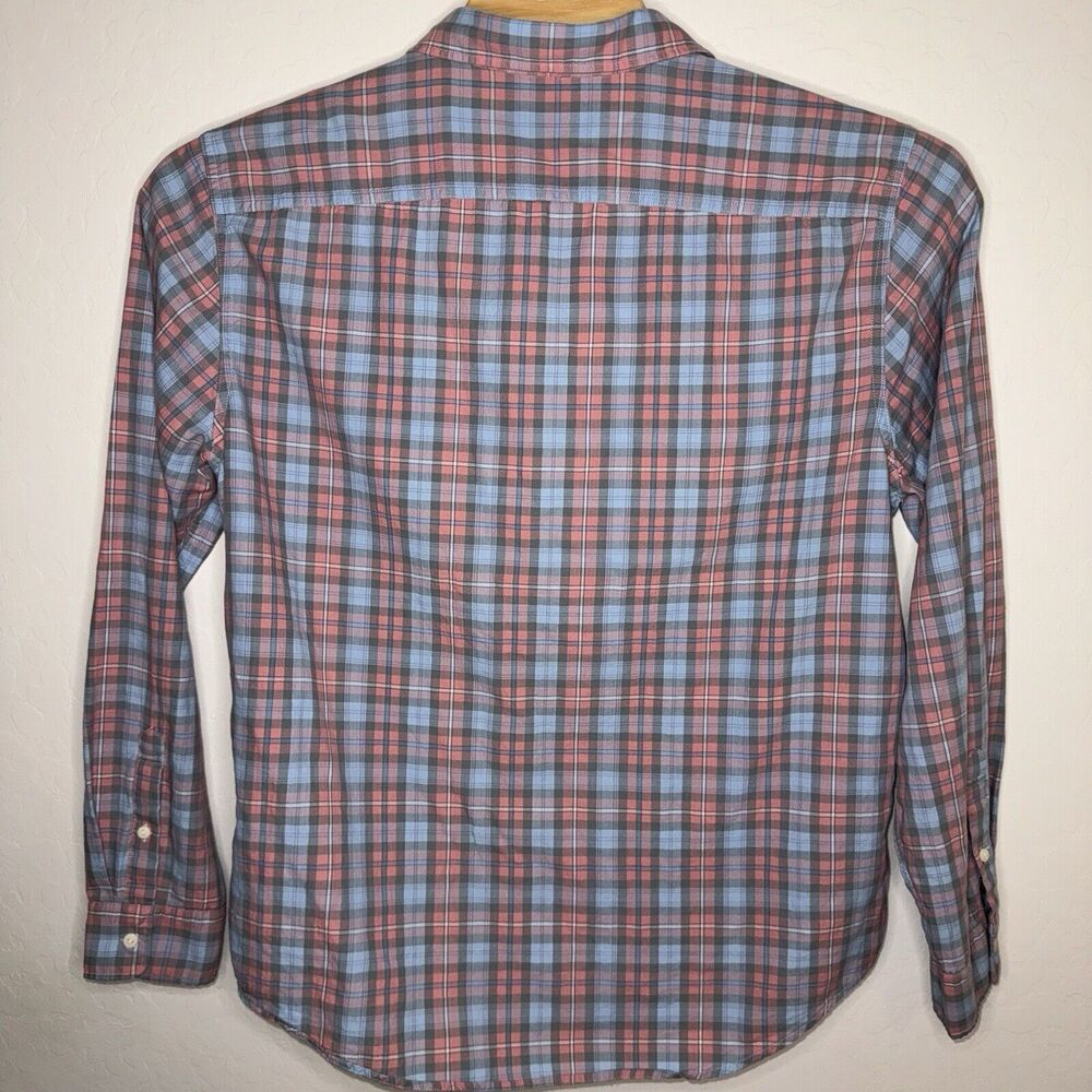Faherty The Movement Shirt Mens Blue Summer Rose Plaid Button Up Light Size XXL - Picture 2 of 4